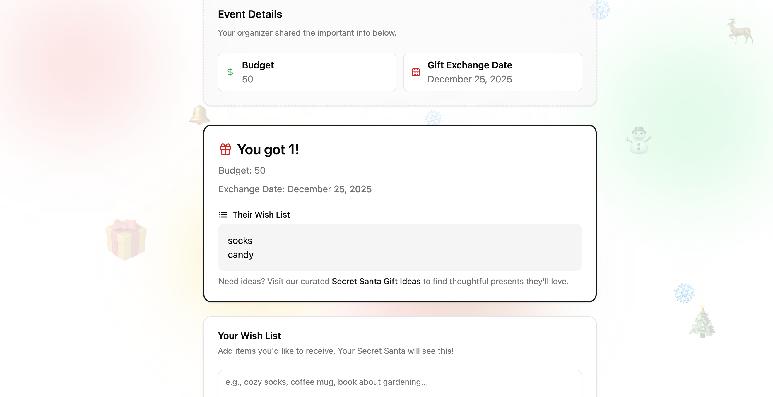 2) Participants open the link